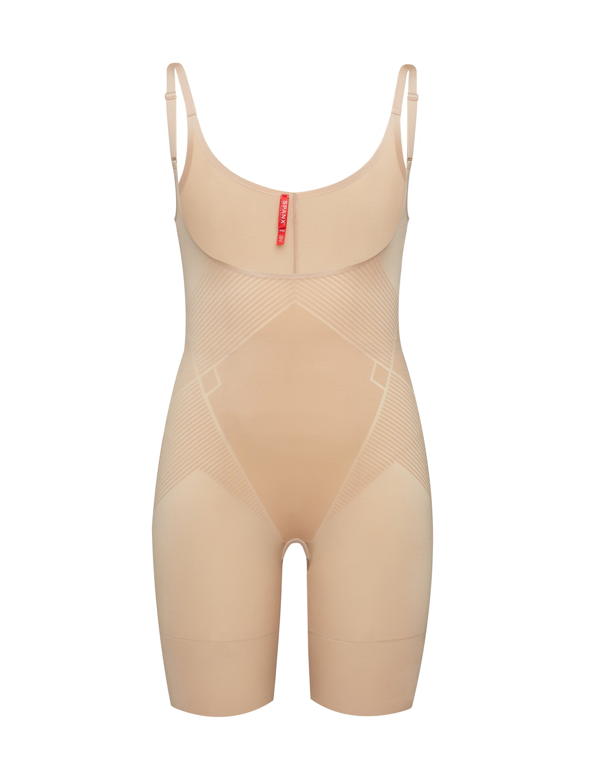 Invisible Open-Bust Mid-Thigh Bodysuit